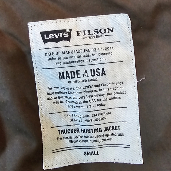 LEVI'S FILSON Since 1897 Trucker Hunting Jacket - Picture 9 of 12